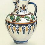 JARRA CERÁMICA CLÁSICA COLOR CARMEN 45 CMS