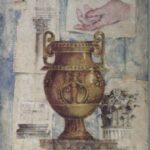 CUADRO COPA FONDO AZUL 46X38