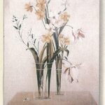 CUADRO JARRÓN CRISTAL PLANTAS 100X73