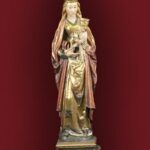 VIRGEN GOTICA. Medida 63x17x14