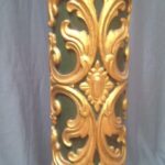 COLUMNA DE MADERA FILIGRANA VERDE Y 0R0