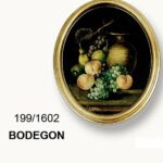 Cuadro oleo marco oval