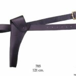 Canana de piel para 1 Revolver