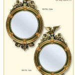 Espejo águila dcha,izq, verde y oro