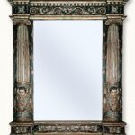 Espejo pilastras ángeles Valladolid. Medida 115x98