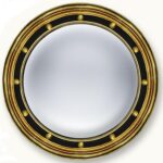 Marco circulo oro y negro botones