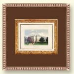 Marco cuadrado poliuretano dorado Villa.