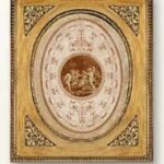 Marco rectangular ovalo interior Niños uvas