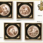 Marco negro y oro Mujer con 2 Angeles