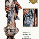 VIRGEN INMACULADA GRANDE ESTOFADA SUPERIOR. Medida107X29X25