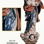 VIRGEN INMACULADA GRANDE ESTOFADA. Medida 107X29X25