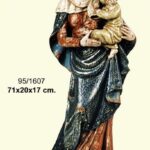 VIRGEN ITALIANA. Medida 71X20X17