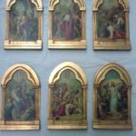 VIA CRUCIS, MARCO DE MADERA Y LAMINA TRATADA