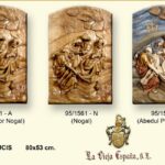 VIA CRUCIS TALLA DE MADERA 80x53