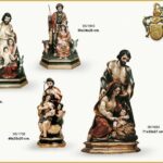 SAGRADA FAMILIA DE MADERA POLICROMADAS A MANO