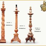 LAMPARAS DE PIE POLICROMADAS A MANO