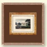 Marco cuadrado poliuretano dorado villa