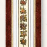 Cuadro moldura artesanal, guirnalda.