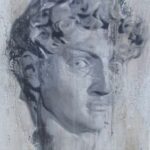 Cuadro lamina impresa, Cabeza Griega.