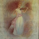 CUADRO OLEO VIOLIN