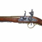 PISTOLA DE CHISPA (ZURDA), SIGLO XVIII
