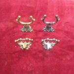 x SOPORTE PARED PARA ESPADAS LATON O GRIS