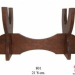 SOPORTE DE MADERA PARA UN ARMA