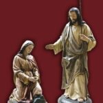 VIRGEN Y SAN JOSE GRANDE. Medida 80 cms