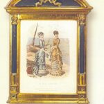 CUADRO POLIURETANO ORO Y NEGRO  TRAJES EPOCA