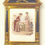 CUADRO POLIURETANO ORO Y NEGRO  TRAJES EPOCA