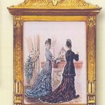 CUADRO POLIURETANO ORO  TRAJES EPOCA