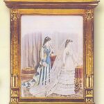 CUADRO POLIURETANO ORO  TRAJES EPOCA