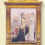 CUADRO POLIURETANO ORO  TRAJES EPOCA