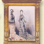 CUADRO POLIURETANO ORO  TRAJES EPOCA