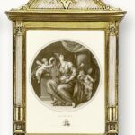 CUADRO MARCO POLIURETANO  ORO Y MARFIL 'LA JUSTICIA'