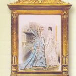 CUADRO POLIURETANO ORO  TRAJES EPOCA