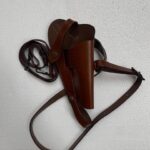 SOBAQUERA CUERO MARRON PARA ARMA 1911