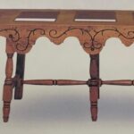 CANTARERA MADERA FALDON FILIGRANA