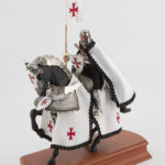 Armadura a Caballo, Templario blanco, negro c/ capa