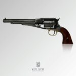 RÉPLICA REMINGTON 1858 CONVERTED. CACHAS MADERA , NEGRO VIEJO