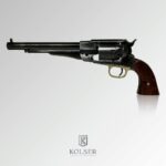 RÉPLICA REMINGTON 1858. CACHA DE MADERA METAL NEGRO VIEJO - Imagen 2