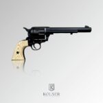 RÉPLICAREVÓLVER COLT .45 LONG. NEGRO.CACHAS MARFIL.